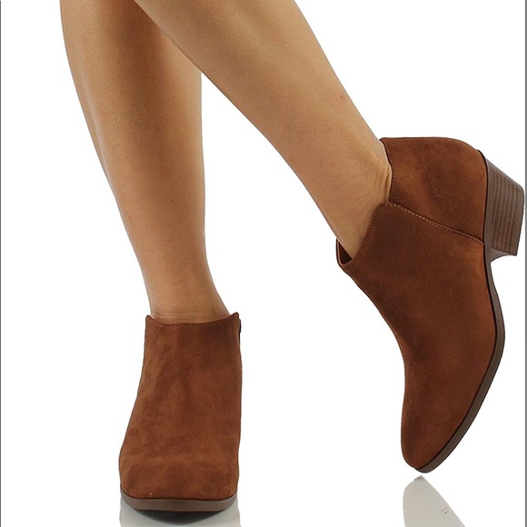 NIB sz. 6.5 Soda Stacked Heel Western Bootie！ - Picture 2 of 2